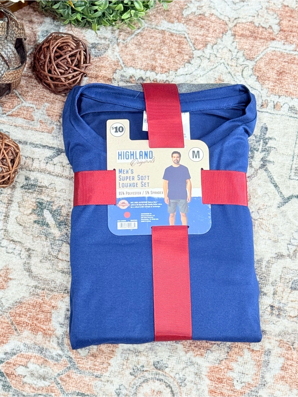 Men's Super Soft Lounge Set - Blue (M)